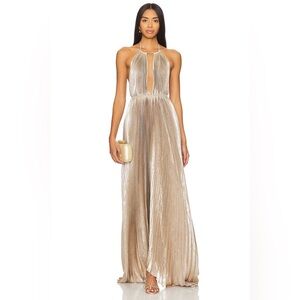 L’IDEE Boheme Gown NWT in Desert Shimmer Gold size 2 XS AUS 6